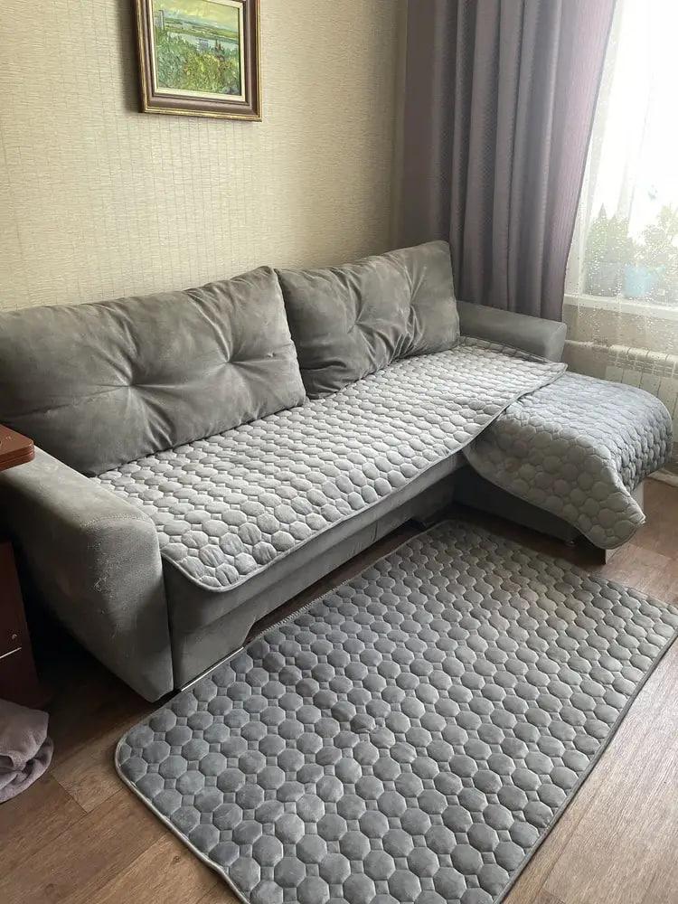 Дивандек 90х210/90х160 см 2 шт. Серый (Д-am-divandek-009)