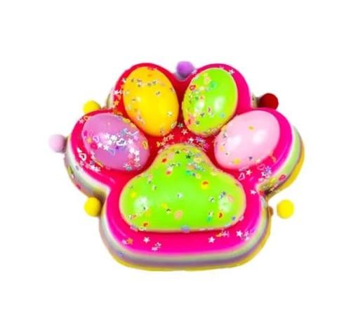 Антистресс Таба Лапка Гигант с блесткам 12 см Розовый (26565922)