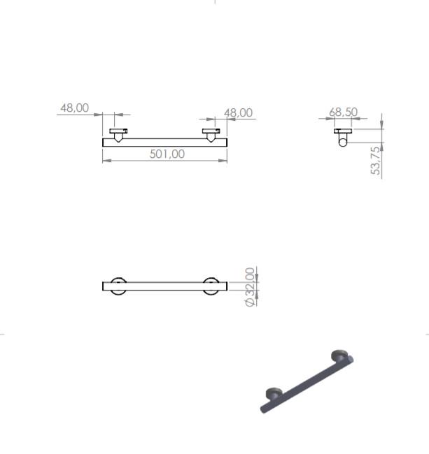 Поручень-ручка Maxiflow 50 см D32 4824.3250P.304.00 - фото 3 Поручень-ручка Maxiflow 50 см D32 4824.3250P.304.00 - фото 3