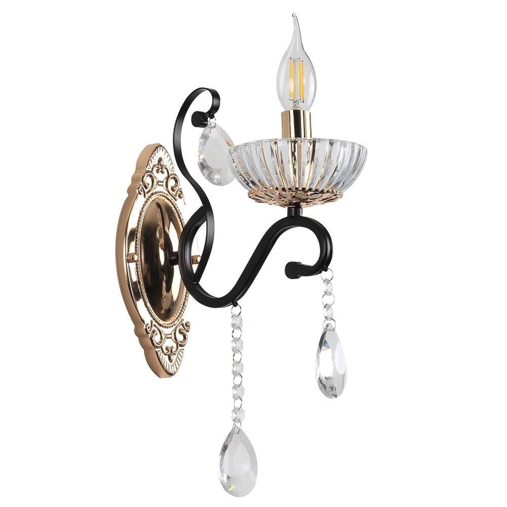 Світильник настінний свічки Light House SRS-19130/1W Золотий/Чорний