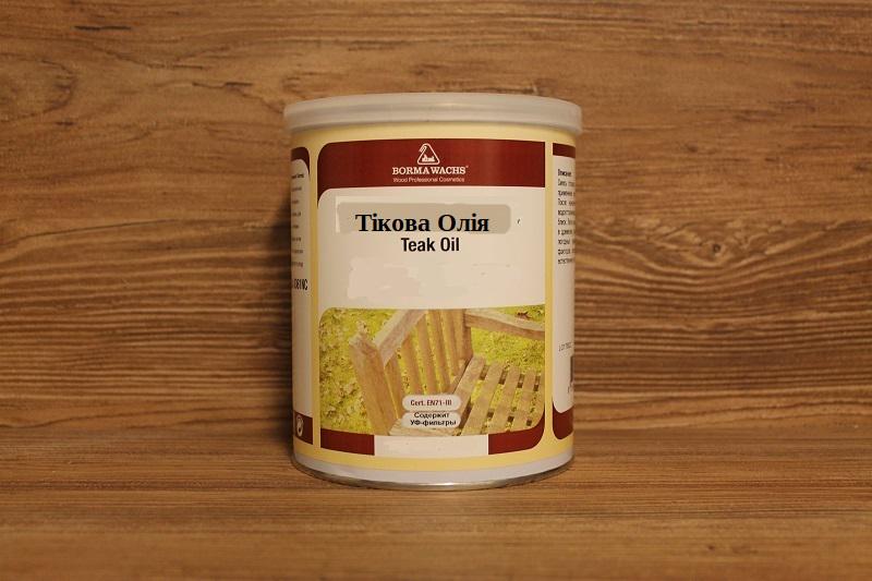 Олія тикова для дерев'яних поверхонь Teak Oil 1 л