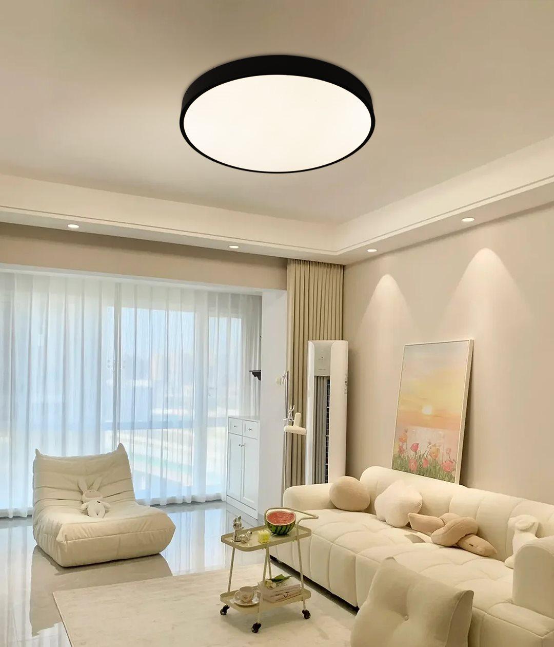 Люстра светодиодная Valeso V LM802 WT/BK круглая