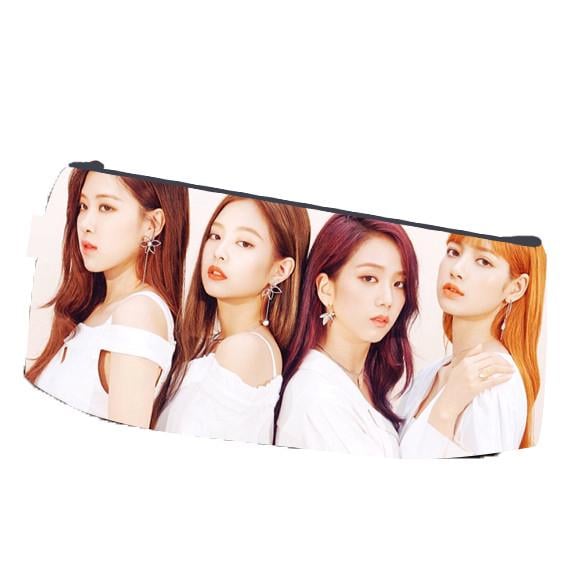 Пенал школьный Блэкпинк Blackpink двухсторонний 22х11 см (pn_0080)