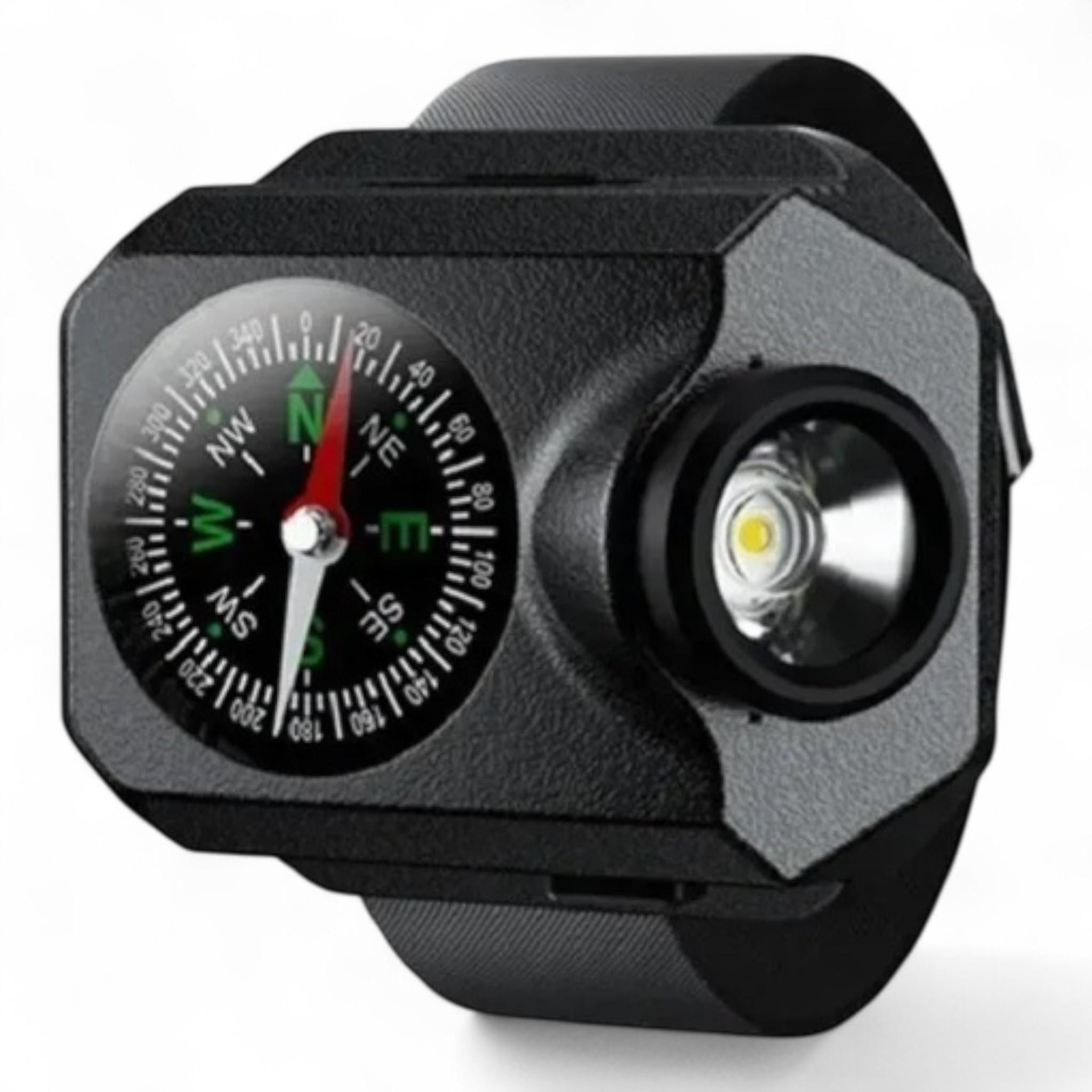 Компас на руку W04-LED Black Li-Ion/USB-C со встроенным фонарем (26553414)