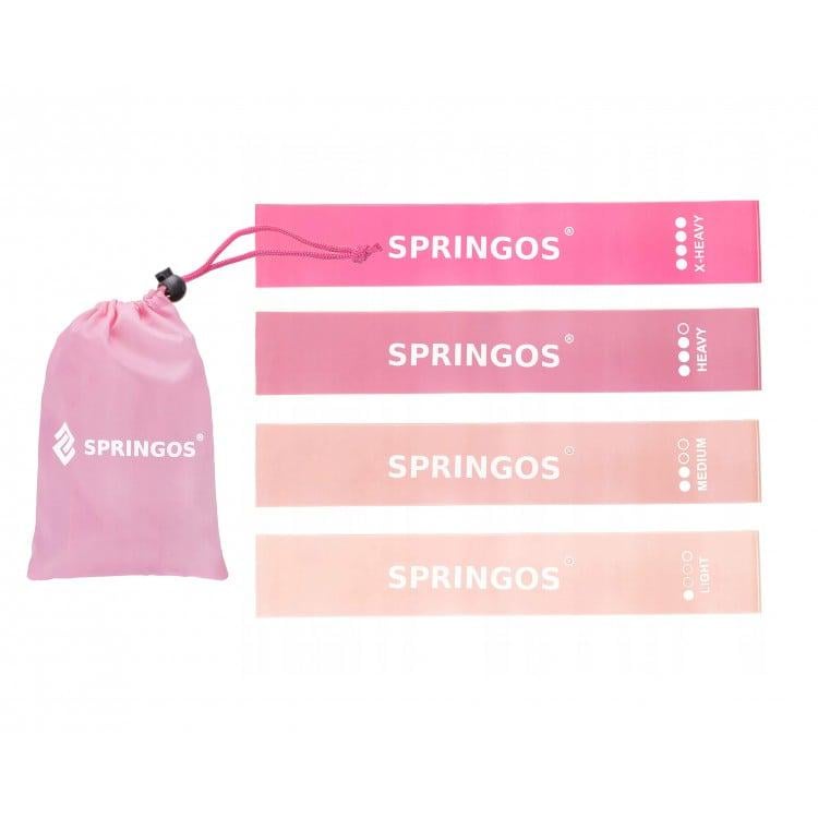 Резинка для фітнесу Springos Mini Power Band 0-20 кг 4 шт