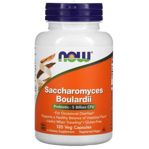 Сахаромицеты буларди NOW Saccharomyces Boulardii 5 Billion CFU 120 растительных капс. (NOW-02952) Сахаромицеты буларди NOW Saccharomyces Boulardii 5 Billion CFU 120 растительных капс. (NOW-02952)