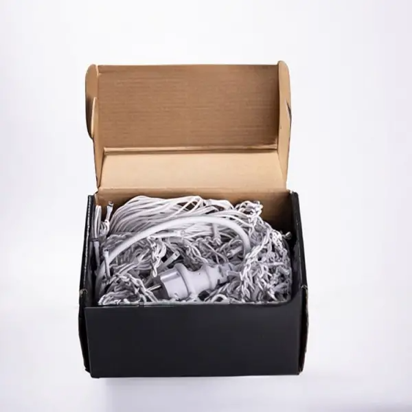 Гірлянда мережна Бахрома вулична 12 м 200 LED діодів зовнішня від мережі білий провід колір світла Синій (12MWBL) - фото 6