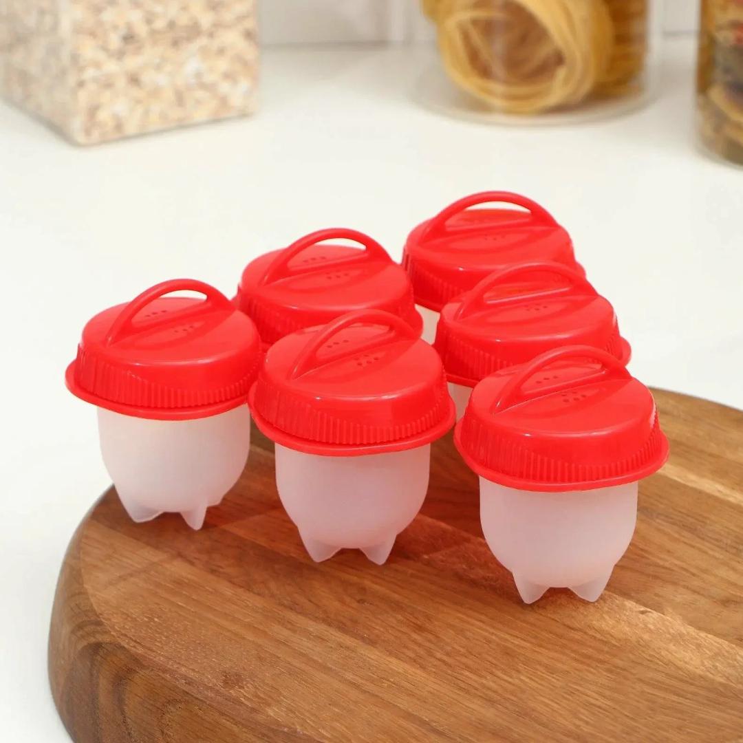 Набор силиконовых форм Silicone Egg Boilдля варки яиц без скорлупы 6 шт. (10602) - фото 6 Набор силиконовых форм Silicone Egg Boilдля варки яиц без скорлупы 6 шт. (10602) - фото 6