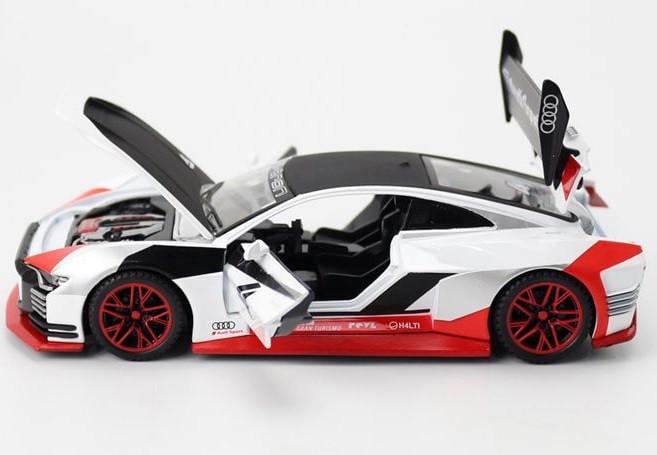 Іграшкова машинка металева AutoExpert Audi E-tron Vision Gran Turismo 1:32 масштабна інерція/звук/світяться фари (28443734) - фото 3 Іграшкова машинка металева AutoExpert Audi E-tron Vision Gran Turismo 1:32 масштабна інерція/звук/світяться фари (28443734) - фото 3