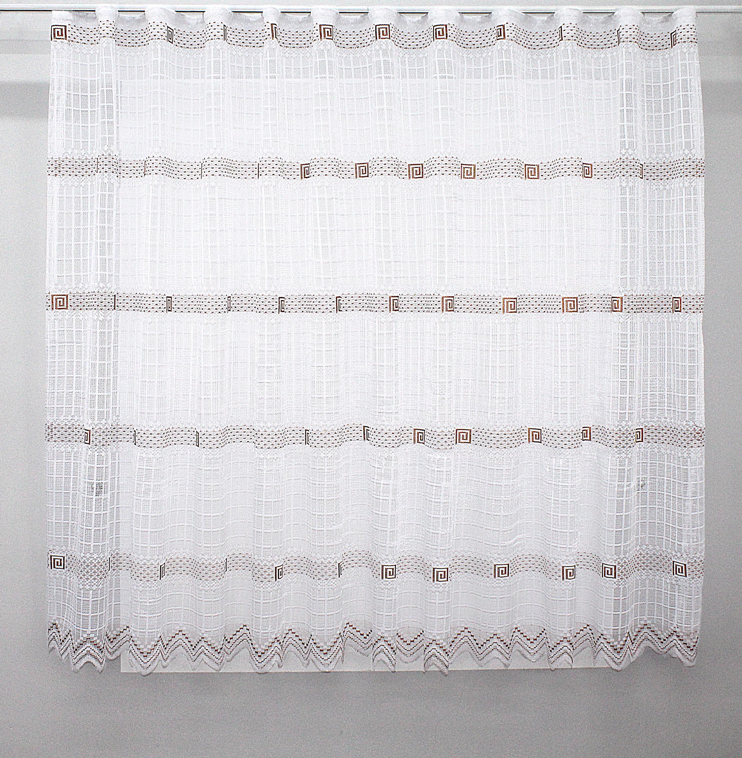 Тюль VR-Textil 1231т Juli Сетка 300х150 см Белый/Коричневый (40-159) Тюль VR-Textil 1231т Juli Сетка 300х150 см Белый/Коричневый (40-159)