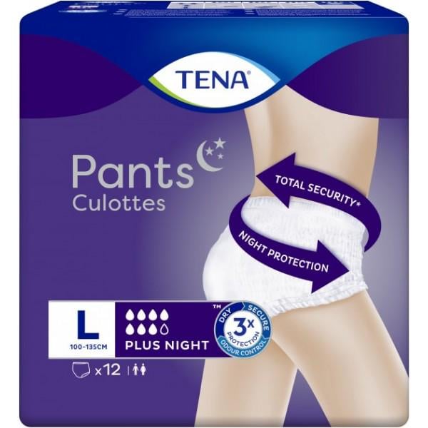 Трусы-подгузники для взрослых TENA Pants Plus Night Large 12 шт. (839920) - фото 1