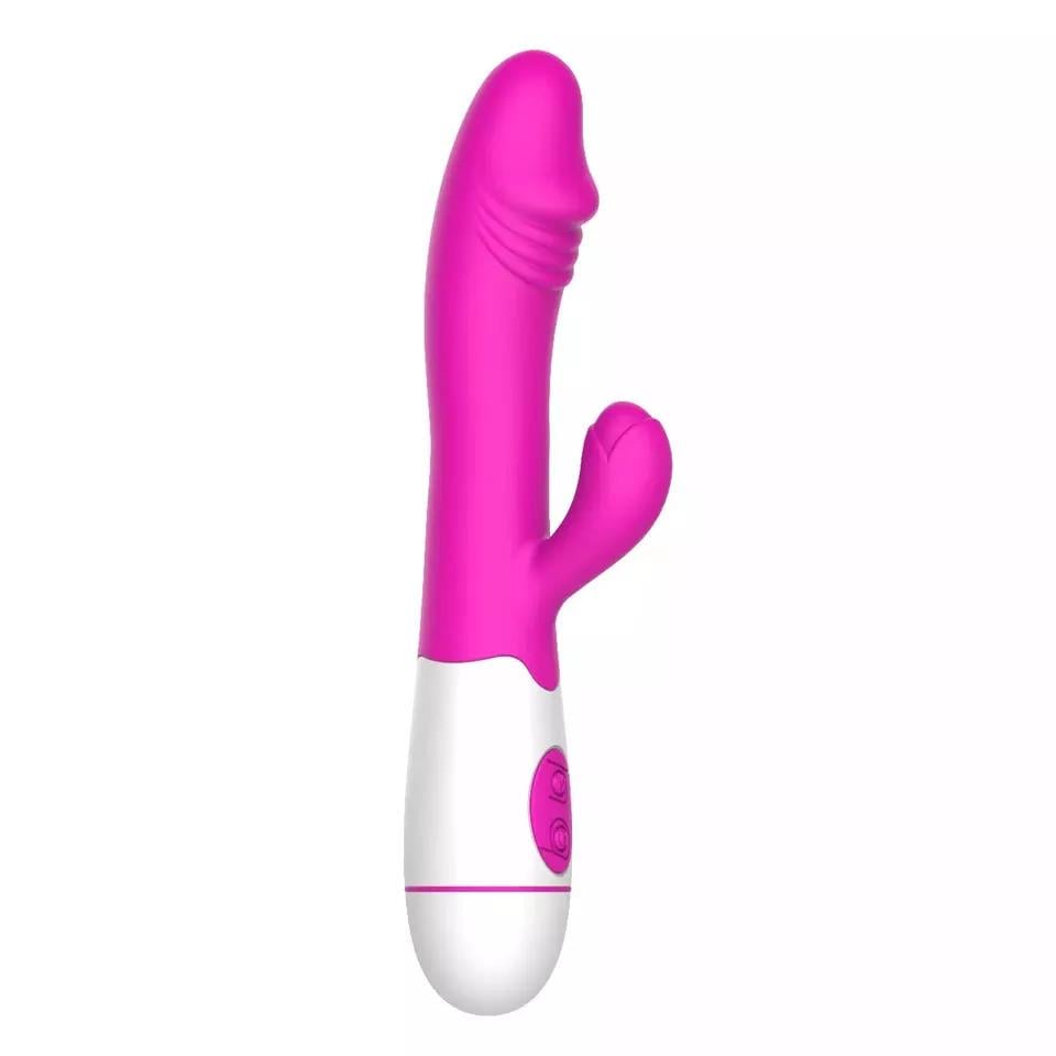 Вибратор с выступом для стимуляции клитора 30 режимов Розовый (pink_FZDB01) Вибратор с выступом для стимуляции клитора 30 режимов Розовый (pink_FZDB01)