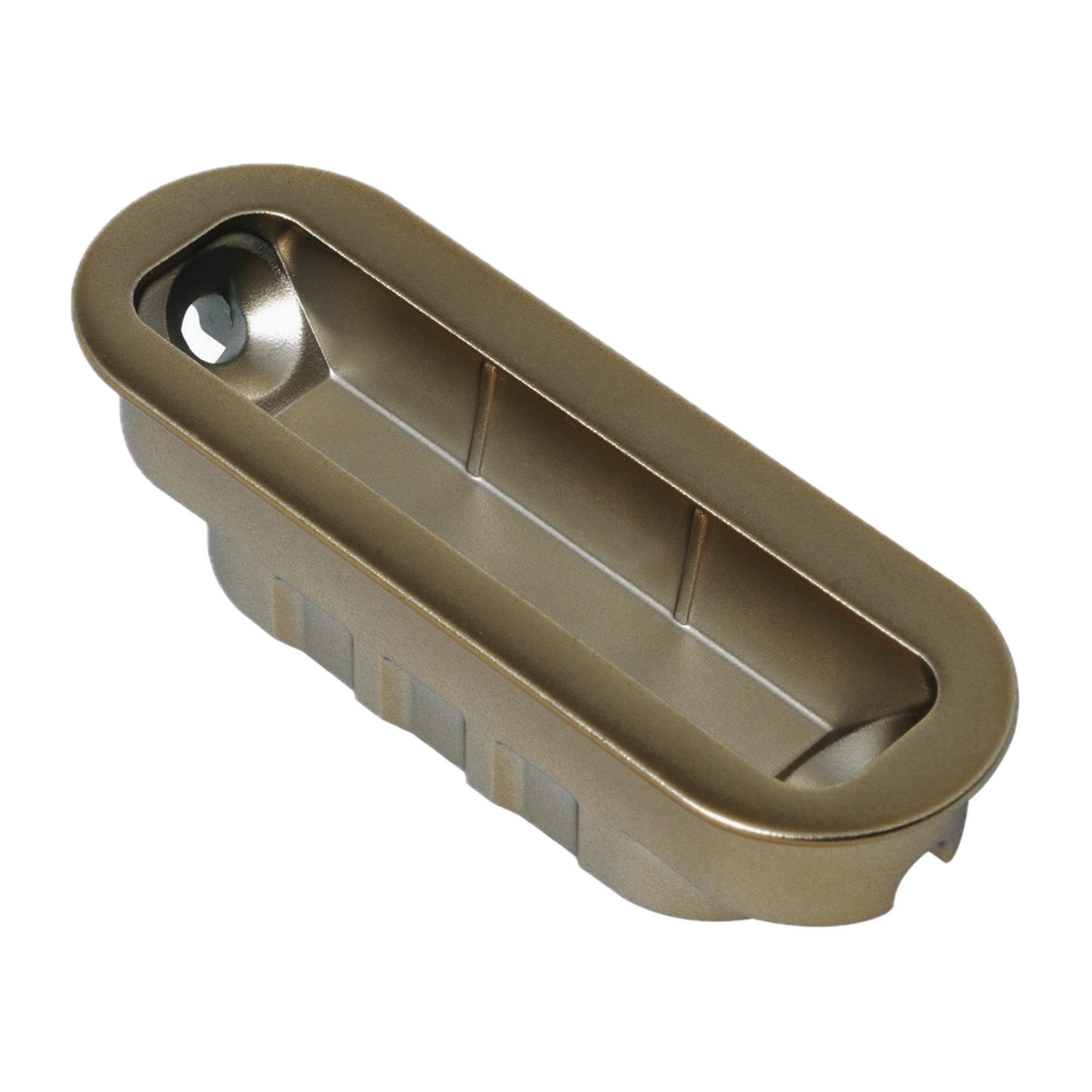 Ответная планка MINIMAL для магнитного замка AGB Polaris Бронзовый коричневый (B02402.05.22)