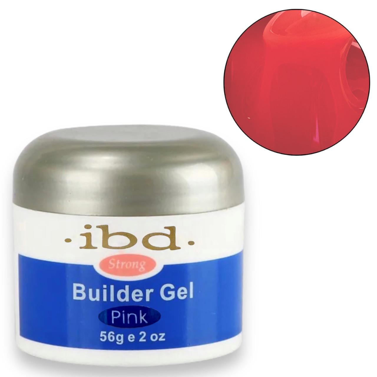 Гель IBD Builder конструирующий для наращивания и укрепления ногтей 56 мл Розовый