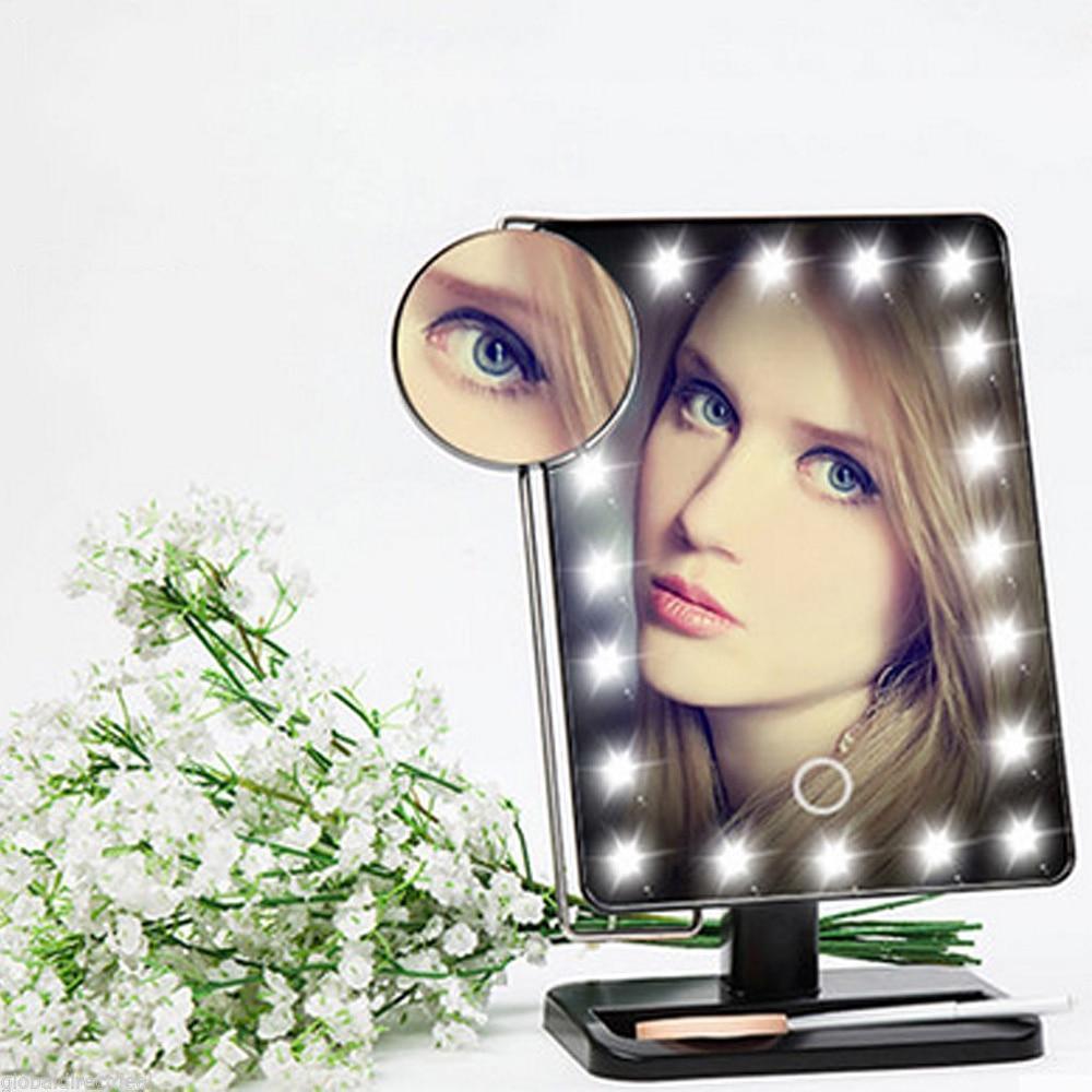 Зеркало настольное с подсветкой Large Led Mirror 21,5х16,5 см - фото 7