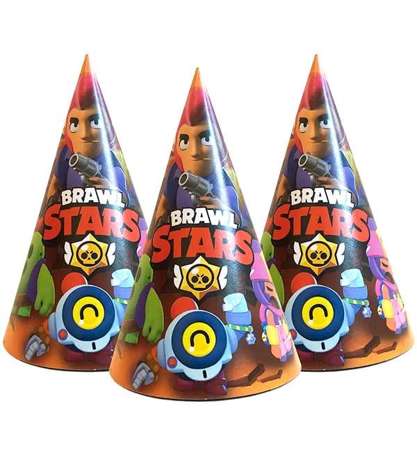 Колпачки бумажные Бравл Старс 5 шт. (1356124)