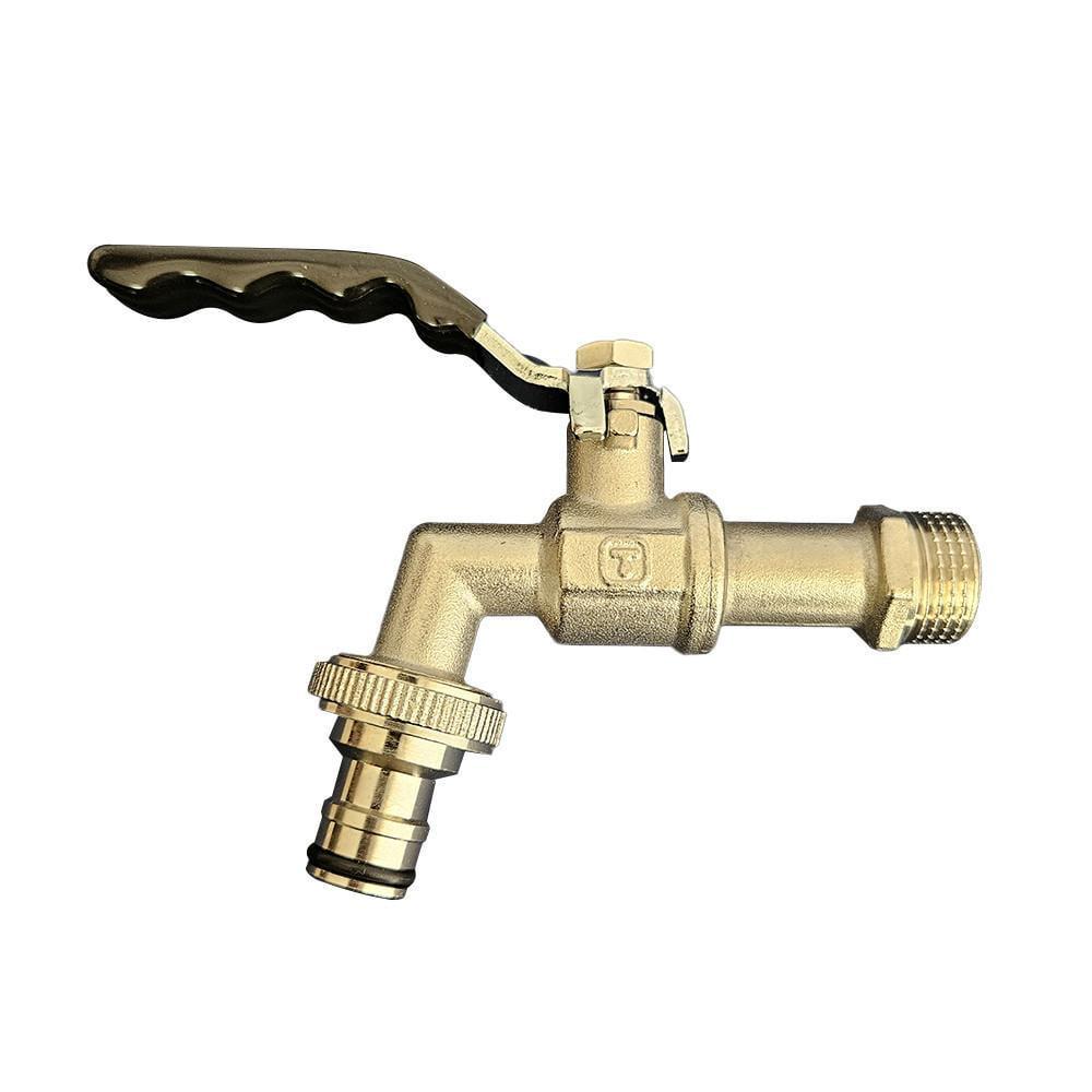 Кран водоразборный со штуцером ITAL PN40 1/2" никель (1046070)