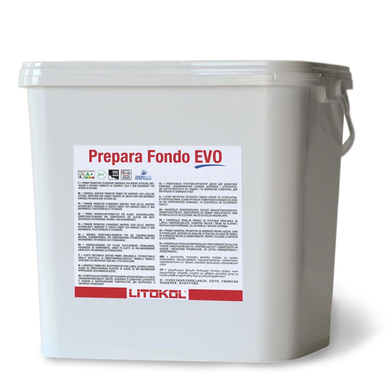 Грунтовка адгезійна Prepara Fondo Evo для гладких та невбираючих основ 10 кг (PFNDEVO0010)