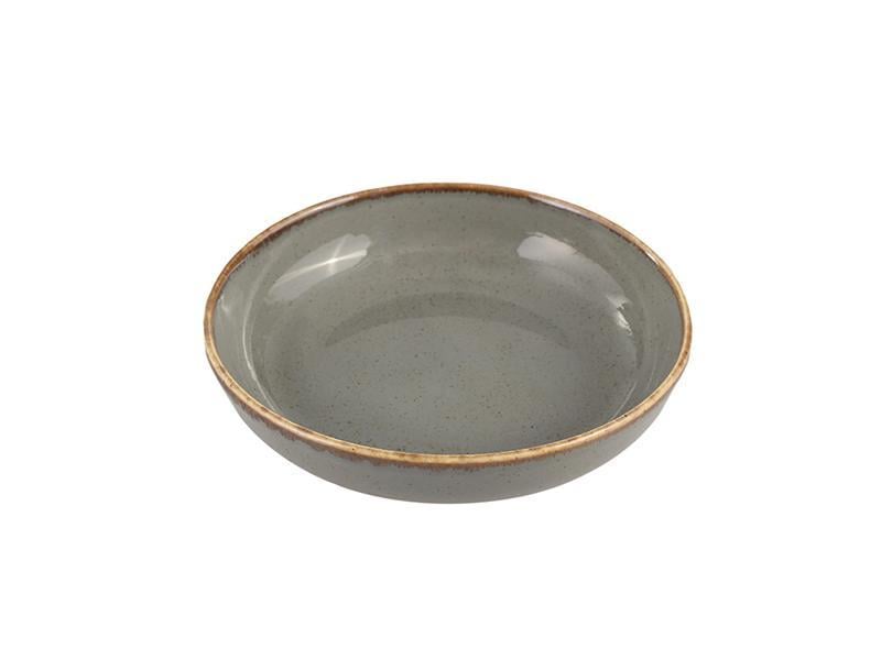 Салатник фарфоровый круглый Porland 835 мл 22 см Dark Grey (368122/DG)