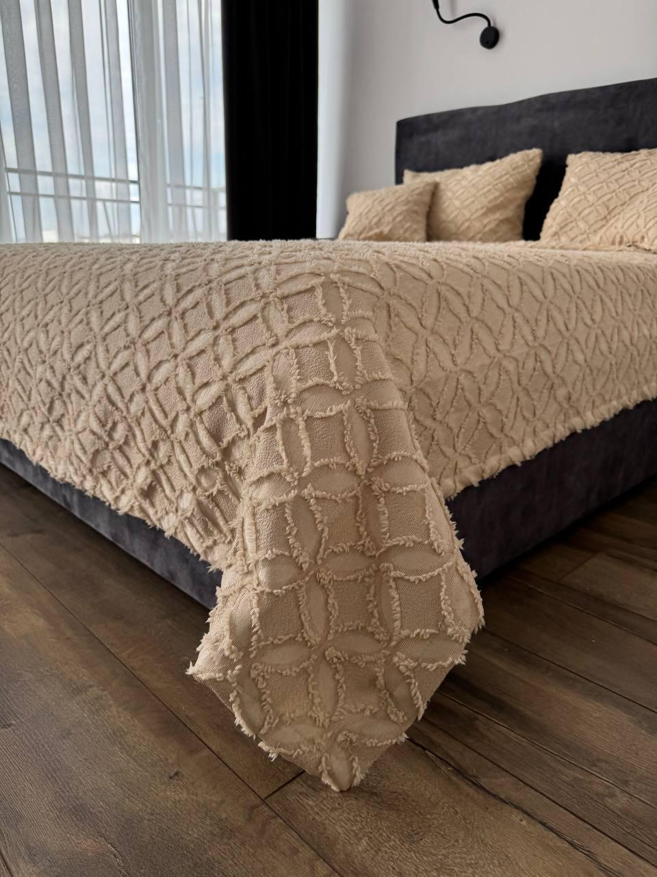 Покрывало Фрея 260x250 см Бежевый (21621-4-260x250cm) - фото 3 Покрывало Фрея 260x250 см Бежевый (21621-4-260x250cm) - фото 3