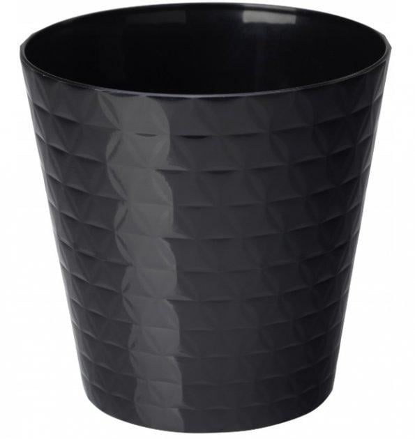 Кашпо FormPlastic Diamant-mini 13 1,1 л Черный (3720-015)