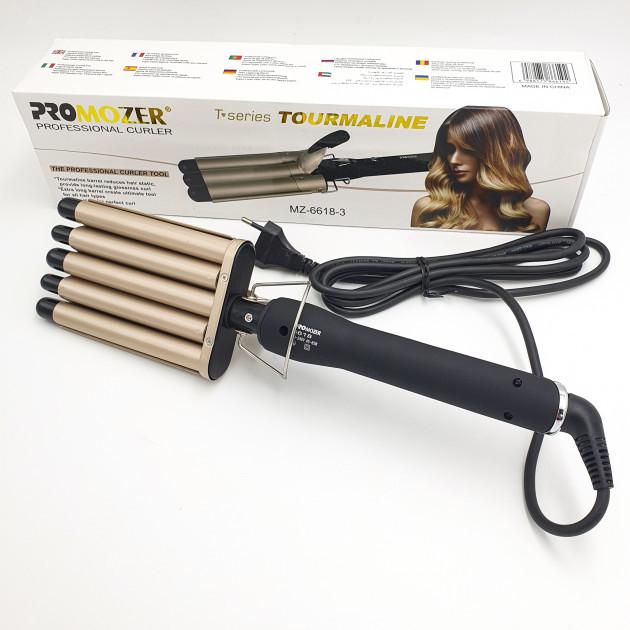ᐉ Тройная плойка Pro Mozer Mz-6618 для завивки волос 5 волн