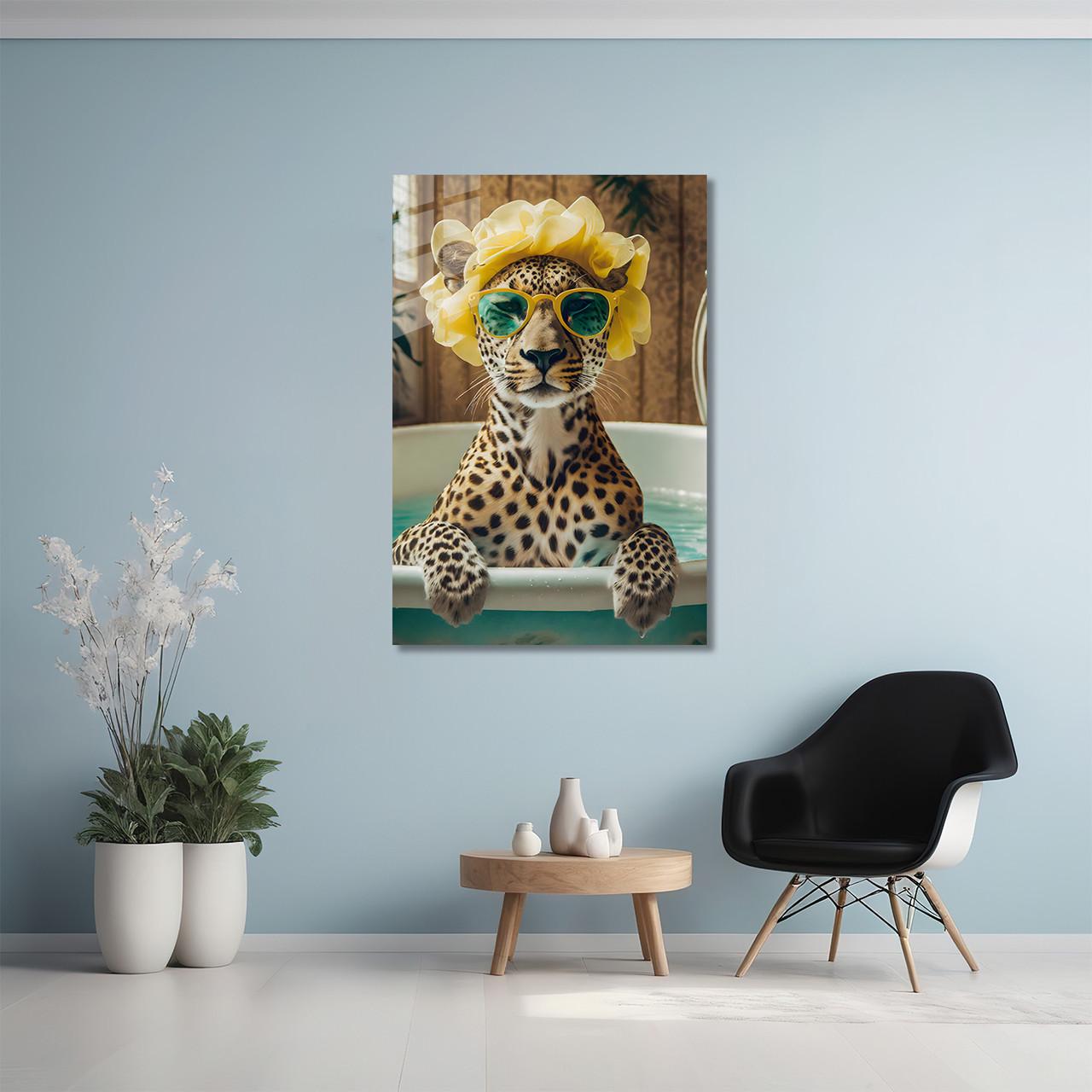 Картина на стекле NovellaPrint Стильный леопард 50х75 см (452.2) - фото 4