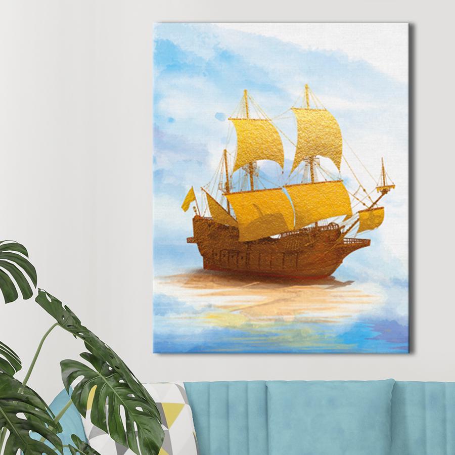 Картина для интерьера Корабль 107x80 см (P0412)
