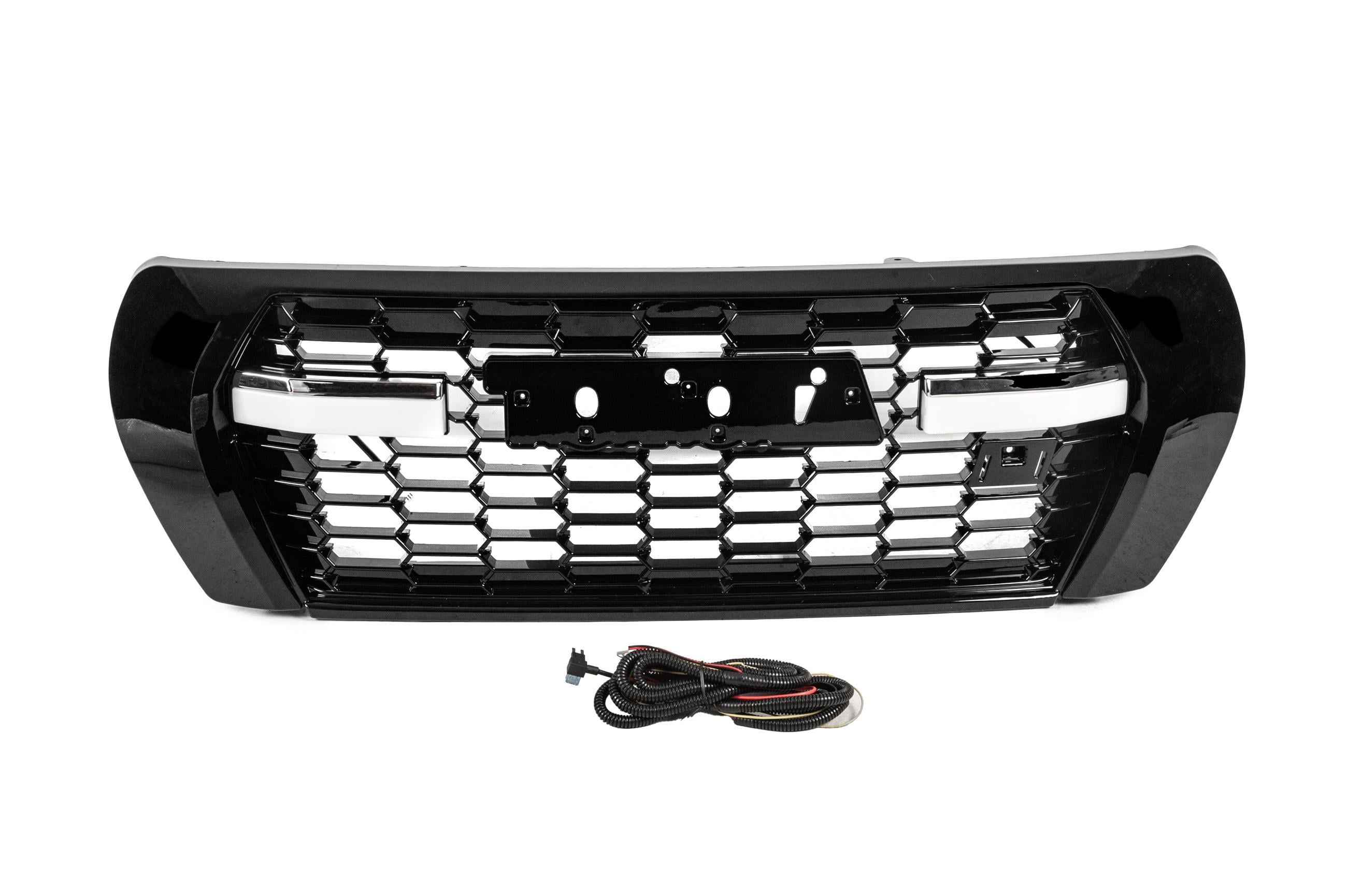 Решетка 1234 Upgrade GR Sport 2012-2016 LED для Toyota Land Cruiser 200 2007-2021 гг. пластик Черный (174580)