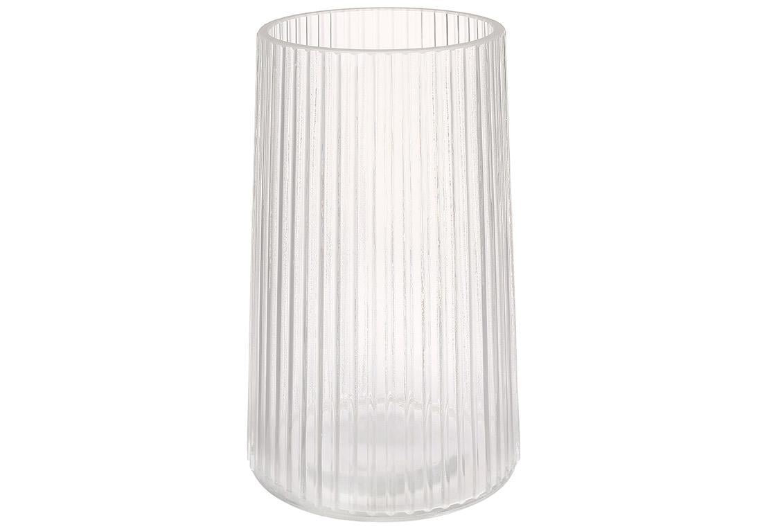 Ваза з прозорого скла 12x20 см (527-838)