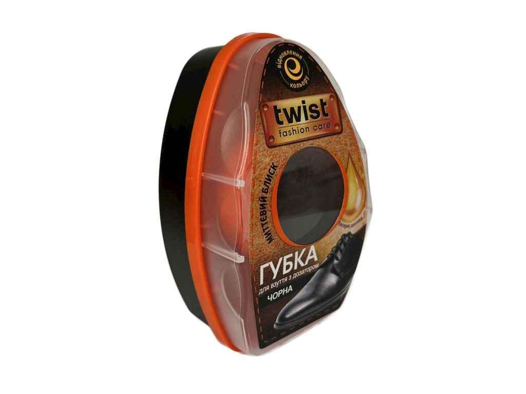 Губка для обуви Twist с дозатором из гладкой кожи Черный (1105832)