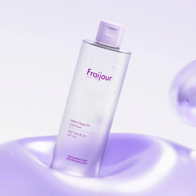 Підтягуючий тонер для обличчя з колагеном та ретинолом Retin-Collagen 3D Core Toner Fraijour 250 мл (8802929008080) - фото 4