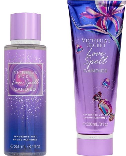 Подарунковий набір Victoria's Secret Love Spell Candied спрей/лосьйон 250/236 мл