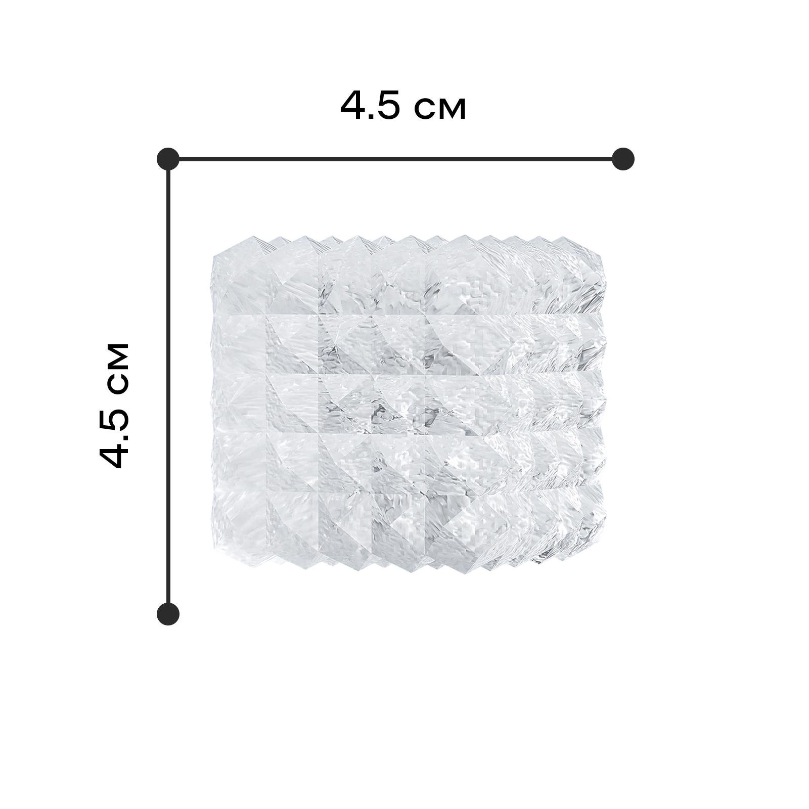 Форма для льда силиконовая Olin & Olin 6 призматических кубиков 4,5х4,5 см Черный (7959-XL-6-pc-b) - фото 3