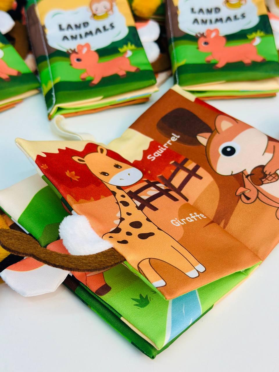 Книжка-шуршалка сенсорная/развивающая для малыша с животными и пищалкой (2760327590) - фото 6 Книжка-шуршалка сенсорная/развивающая для малыша с животными и пищалкой (2760327590) - фото 6