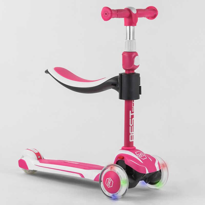 ᐉ Самокат трехколесный Best Scooter JS-41008/63204 3 колеса PU со ...