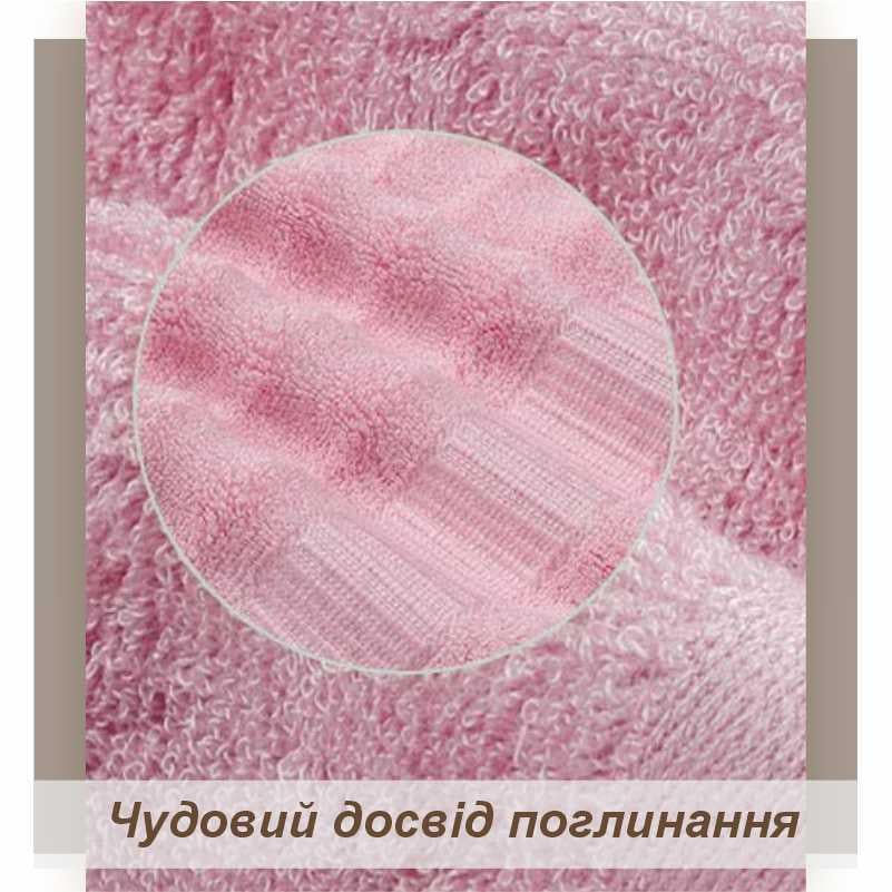 Набор полотенец бамбуковых 3 шт. Розовая роза (701402) - фото 5