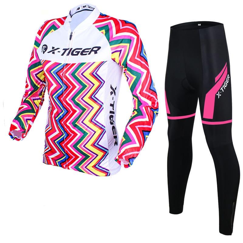 Велокостюм женский X-Tiger XW-CT-155 Zigzag 3XL Multicolor (1639831656)