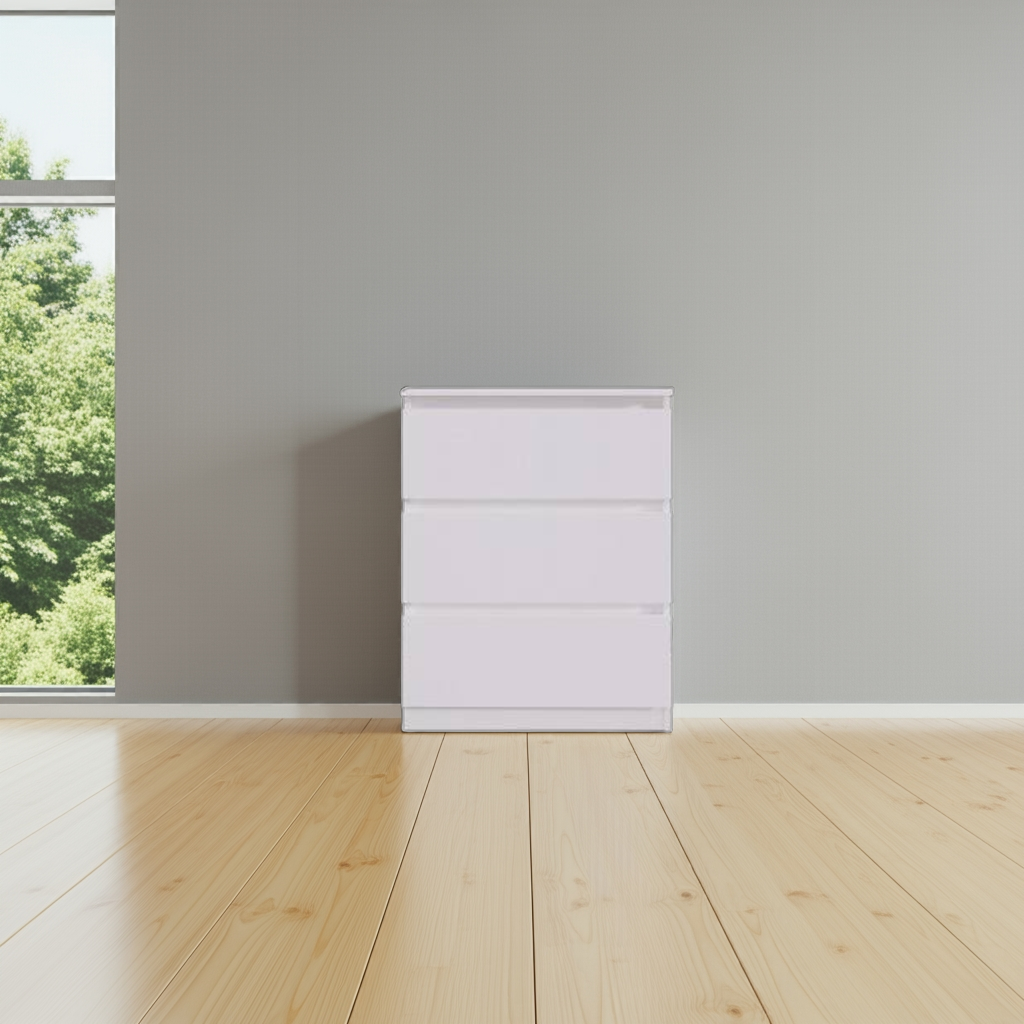 Комод MEBEX на 3 ящика 60х40х77,4 см Белый (VM3B600WH) - фото 4 Комод MEBEX на 3 ящика 60х40х77,4 см Белый (VM3B600WH) - фото 4