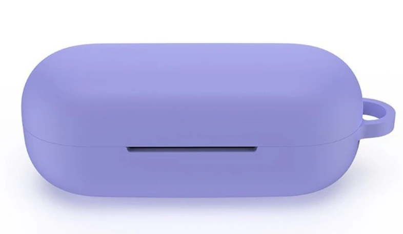 Чохол-накладка DK Silicone Candy Friendly з карабіном для Huawei FreeBuds SE Lavender grey