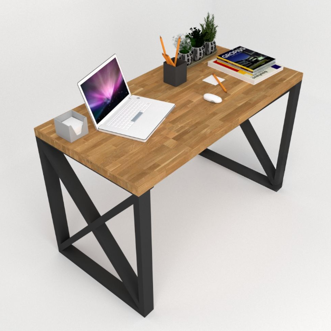 Cтіл EcoLoft IN-2030 Лофт 130х60 см Коричневий (23054974) - фото 4 Cтіл EcoLoft IN-2030 Лофт 130х60 см Коричневий (23054974) - фото 4