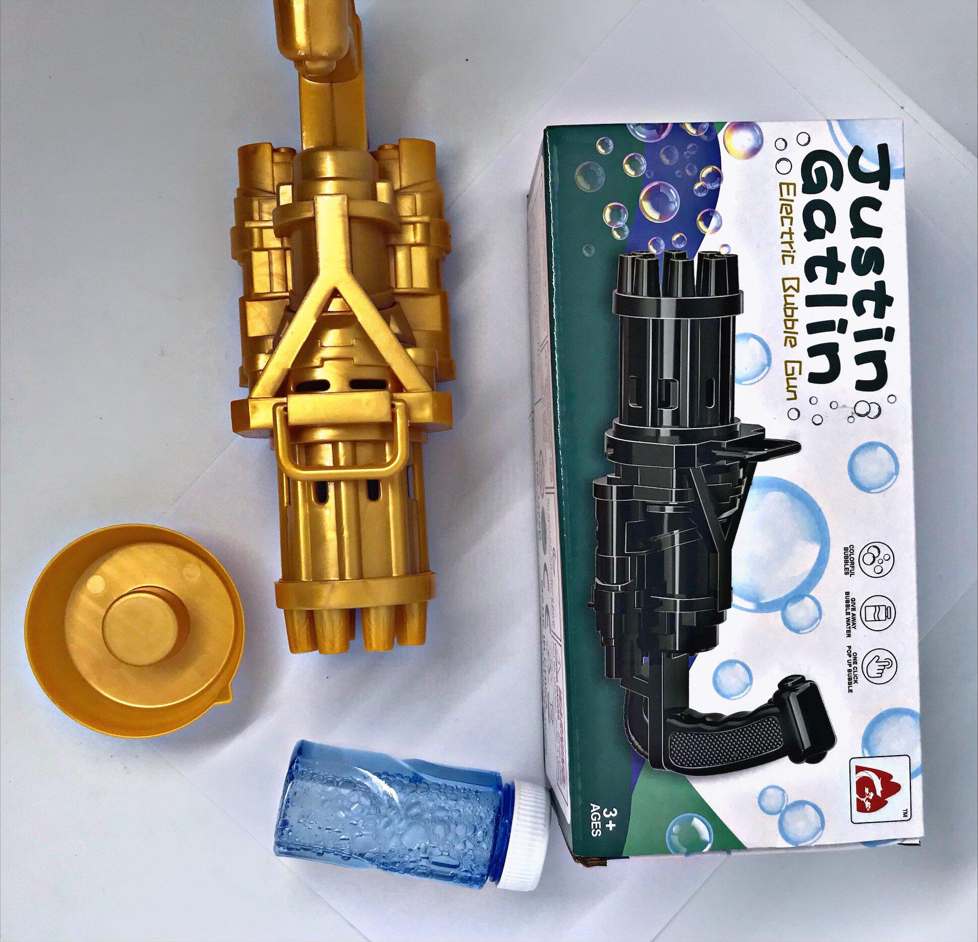 ᐉ Пулемет-автомат Bubble gun Gatling для мыльных пузырей Желтый ...