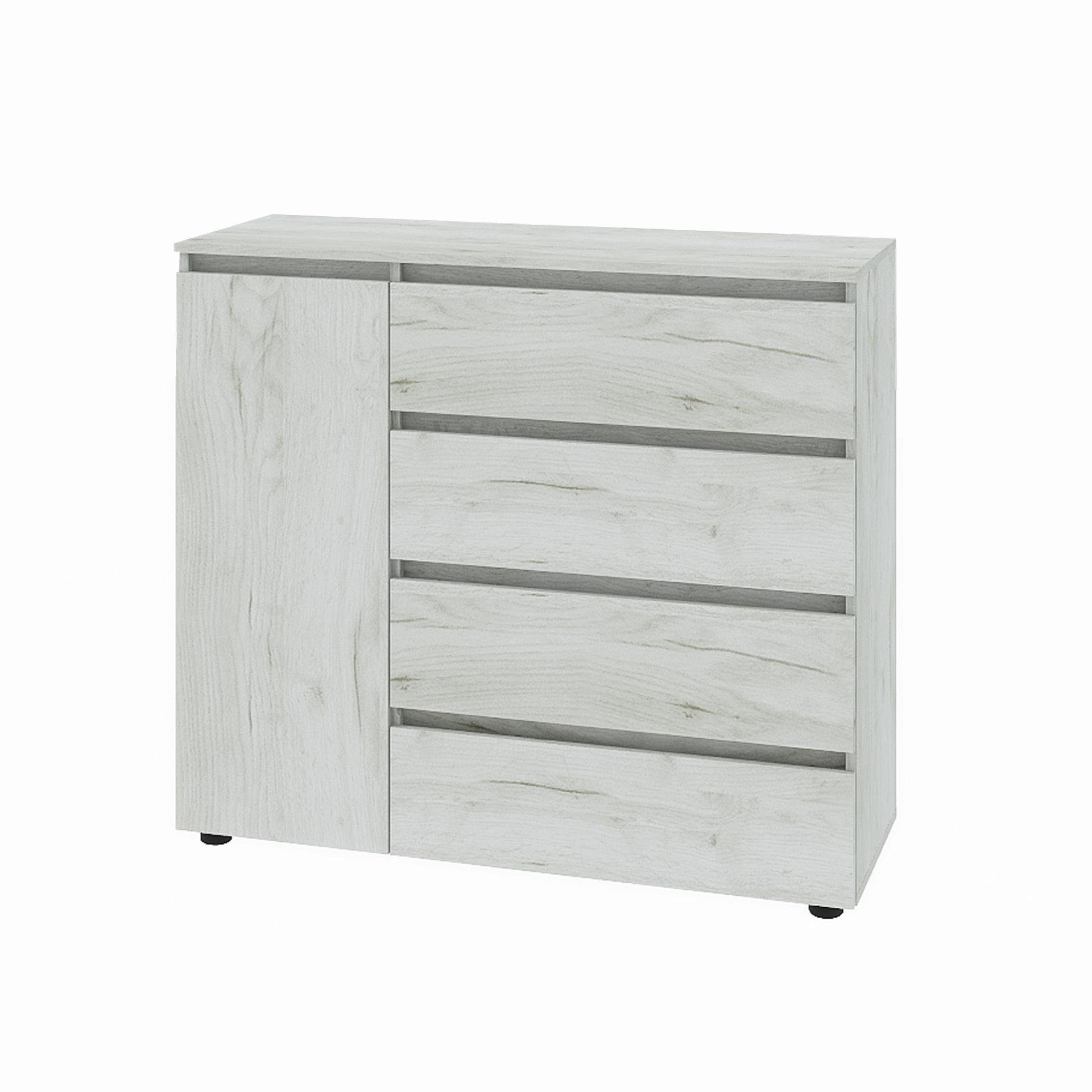 Комод Эверест Лайт КЛ-3 1050х380х930 мм Крафт белый (ЕВ20680)