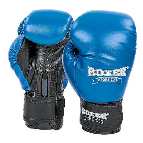 Перчатки боксерские Boxer 2023 12 oz Сине-черный (37429428)