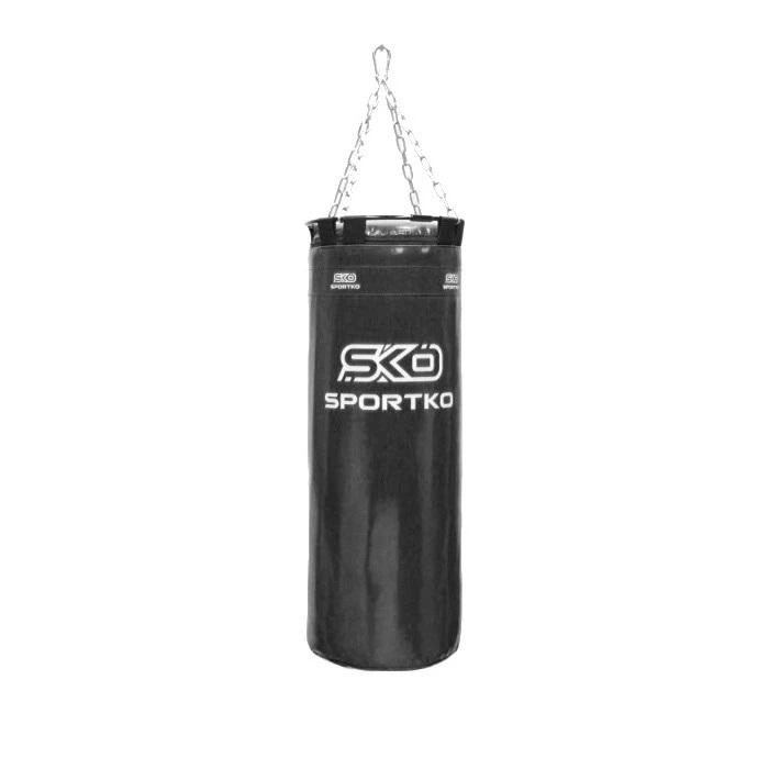 Мешок боксерский Sportko Бочонок МП-6/1 с кольцом и цепями Черный (7435811)