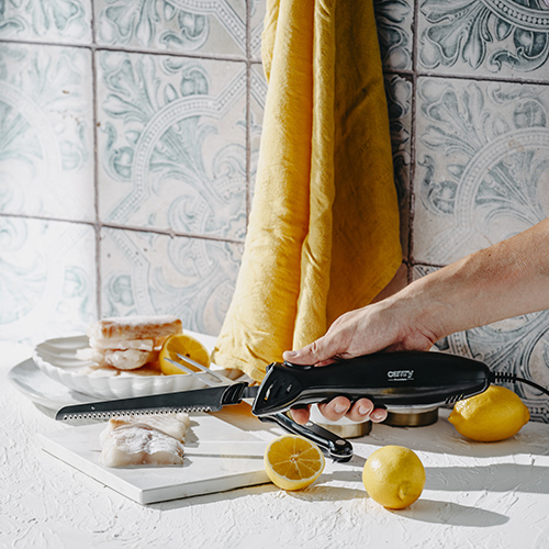 Електроніж Camry CR 4513 з 2 лезами/вилка та кейс для зберігання 200 Вт (04017) - фото 9 Електроніж Camry CR 4513 з 2 лезами/вилка та кейс для зберігання 200 Вт (04017) - фото 9