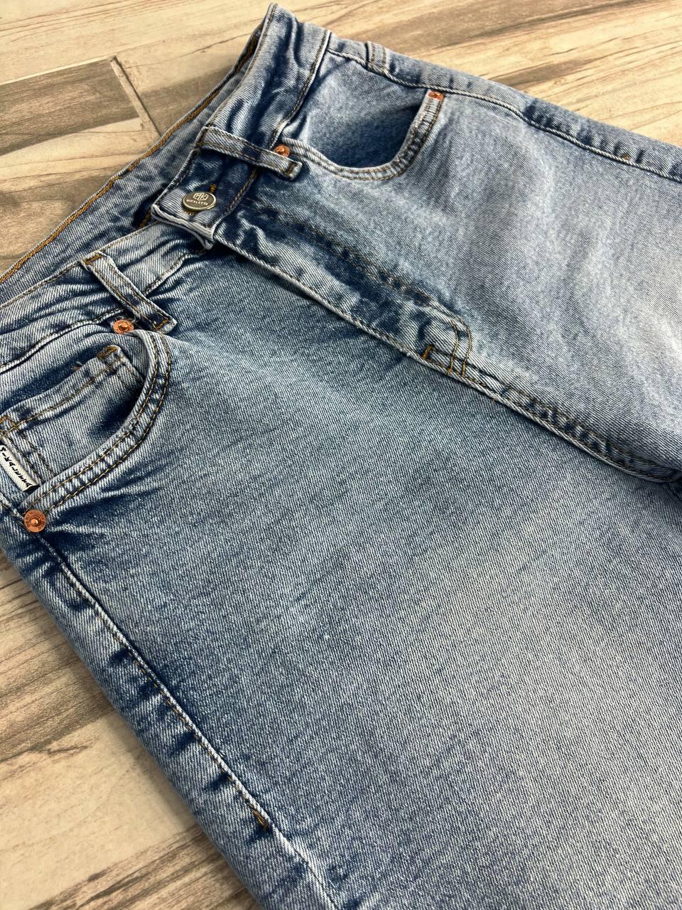 Джинси жіночі Mikaletta 3255 MOM RELAX comfort jeans висока посадка банани стрейчеві р. 29 Блакитний (3899) - фото 9