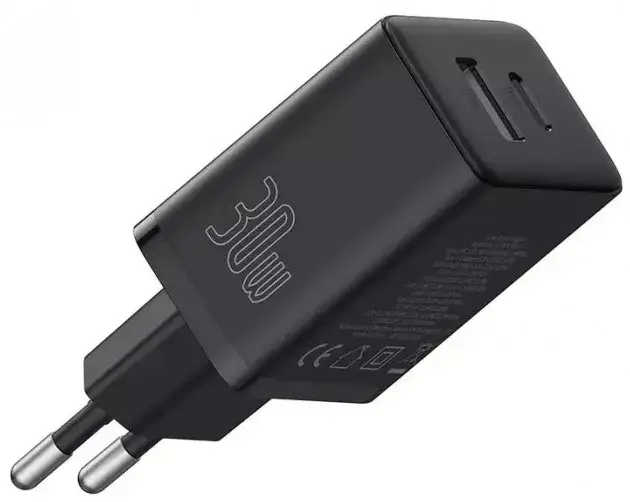 Зарядное устройство сетевое BASEUS Cube Fast Charger USB/Type-C P10111404113-00 30W Black - фото 2