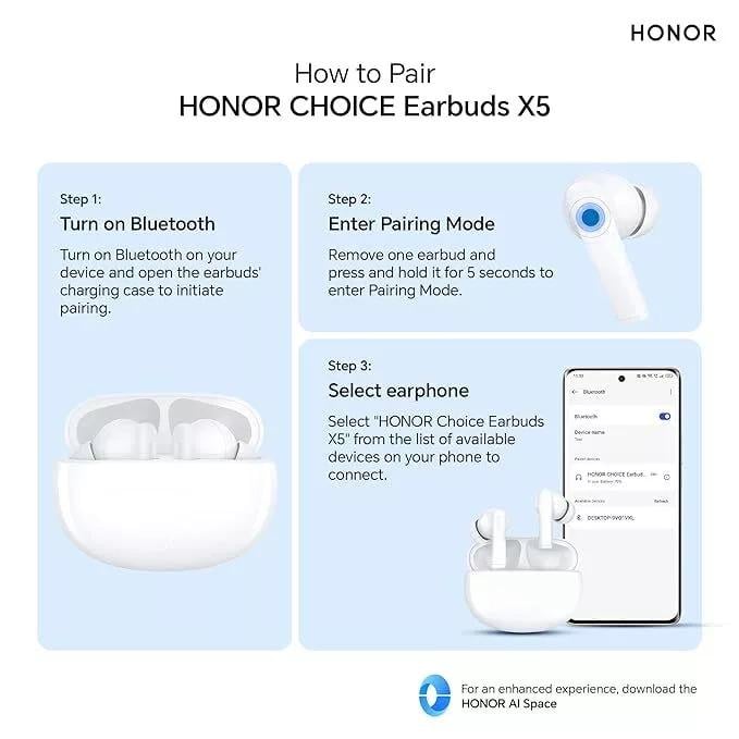 Навушники бездротові Honor X5 Choice - фото 4