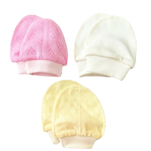 Набір дряпок для дівчинки №3 3 шт. Рожево-лимонний (778-738)